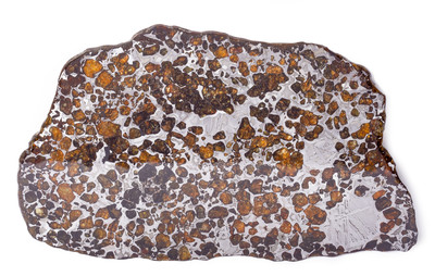 Метеорит Сеймчан (палласит) 327,21 гр на подставке