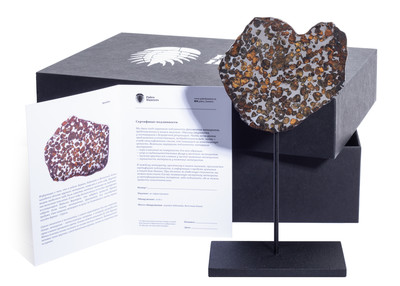 Метеорит Sericho (палласит) 99,65 гр на подставке