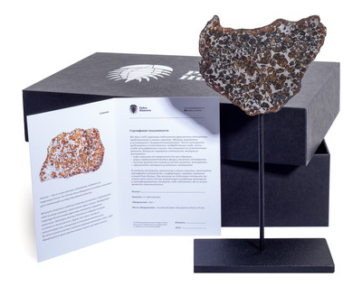 Метеорит Сеймчан 75,86 гр на подставке