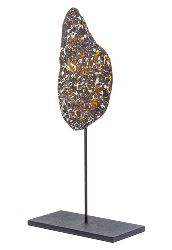 Метеорит Сеймчан (палласит) 93,4 гр на подставке