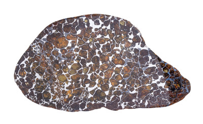 Метеорит Сеймчан (палласит) 93,4 гр на подставке