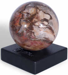 Шар из окаменелого дерева