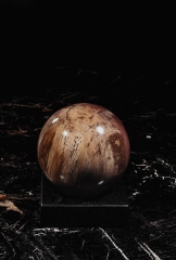 Шар из окаменелого дерева