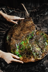 Аммолитовый аммонит Placenticeras costatum